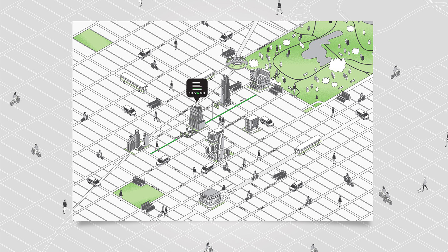 135W location map by meta form