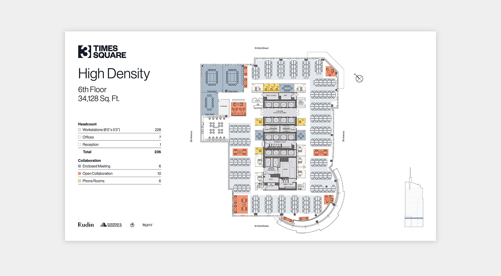 3 times square floor plan by meta form