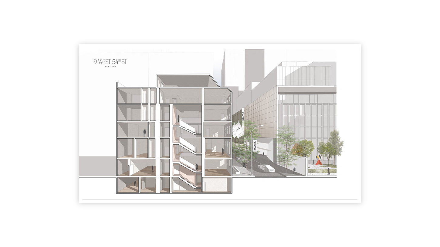 9 west building drawing by meta form